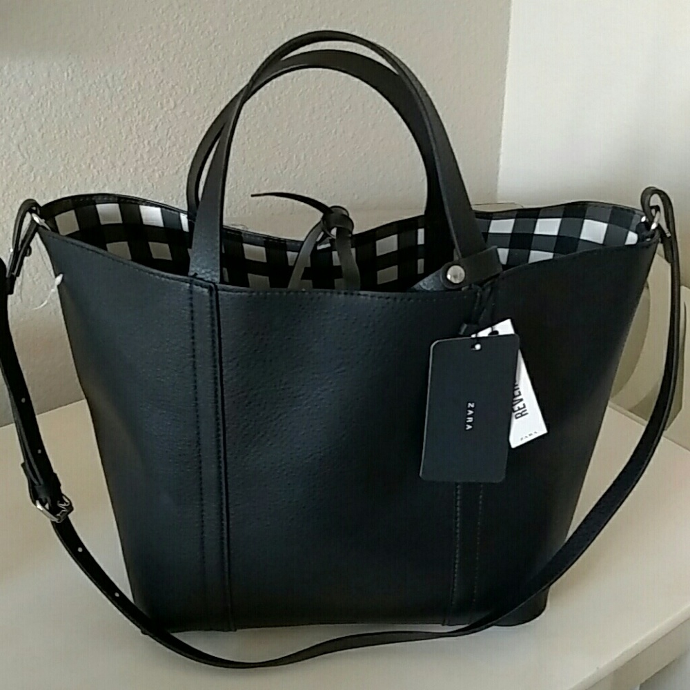 NWT ZARA reversible TOTE